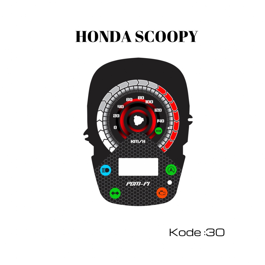 Papan Panel Custome speedometer Honda Scoopy Eesp 2018