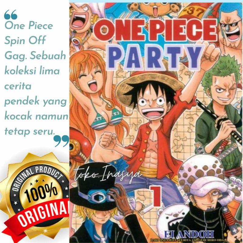 Manga Komik One Piece Party Segel Original Shopee Indonesia