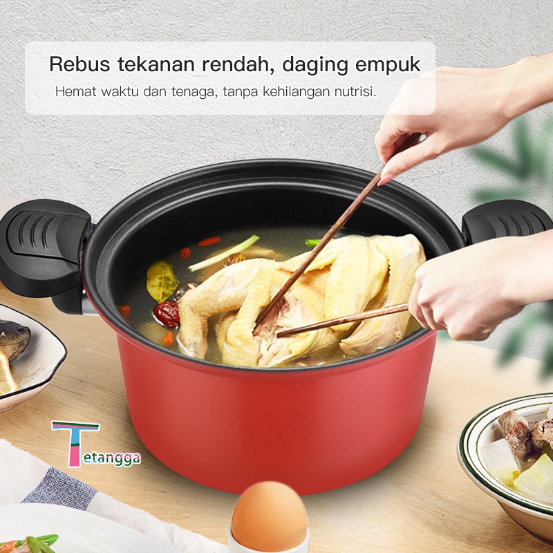 Panci Presto Subron 3.5 liter Teflon Pressure Cooker Totipotent Micro Pressure Cooker Pot 3.5L Daging Empuk Anti Lengket NEW