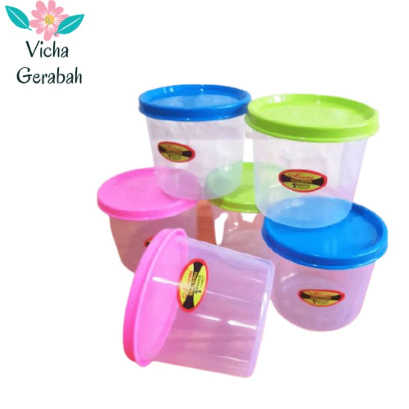 Toples Bulat Kecil / Toples Serbaguna Bahan Plastik