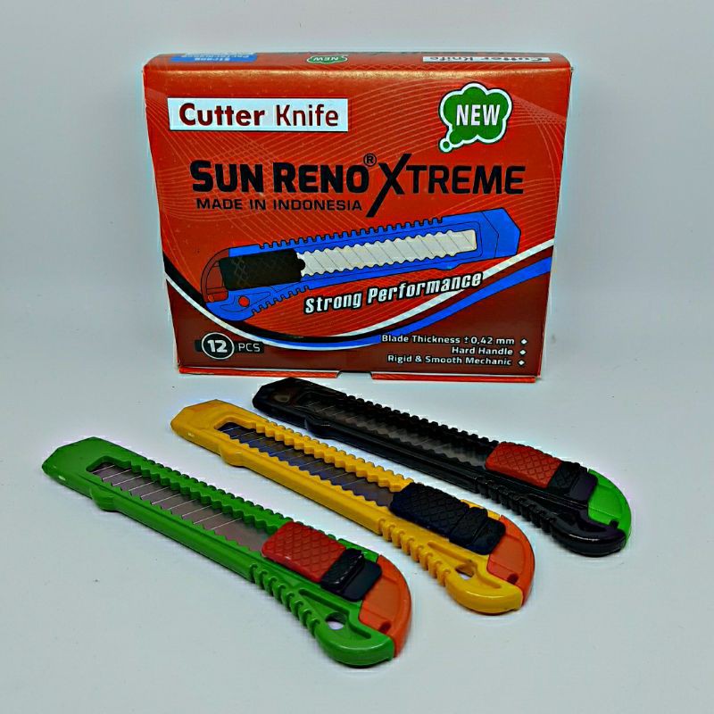 

CUTTER isi 12pcs CUTTER SUNRENO GROSIR