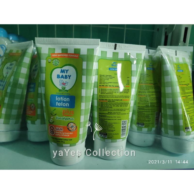 My baby LOTION telon plus + 60 ml mybaby 8 jam melindungi bayi gigitan nyamuk kembung masuk angin