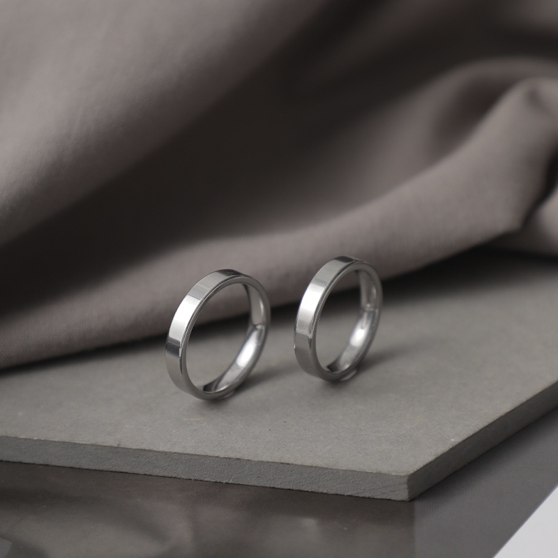 Cincin Warna Silver Model Simple