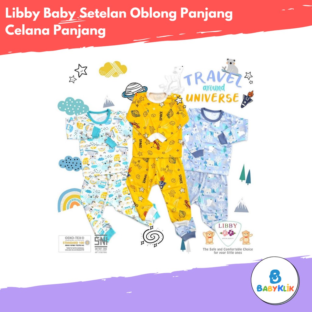 Libby Baby Setelan Piyama - Oblong Panjang Celana Panjang