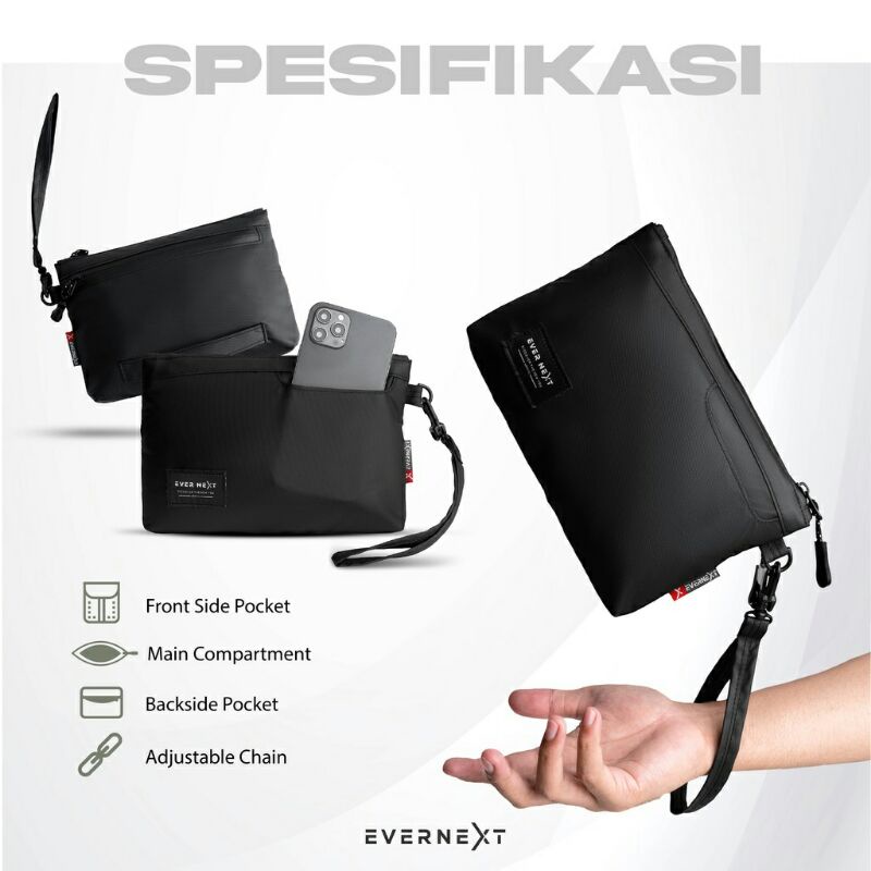 Tas Genggam / Clutch Pria Waterproof Handbag Pria Tahan Air Clutch River Evernext original