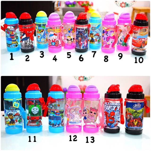 botol minum spiderman / botol minum sekolah / botol minum anak