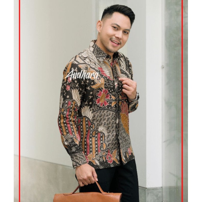 Batik Pria Lengan Panjang Modern Premium Kasual Jumbo  MY