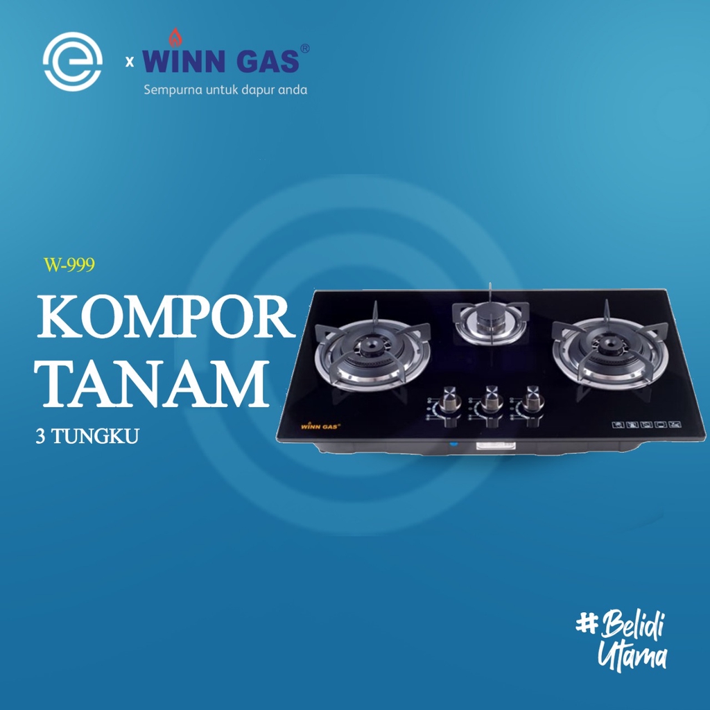 WINN GAS Kompor Gas Tanam 3 Tungku W-999