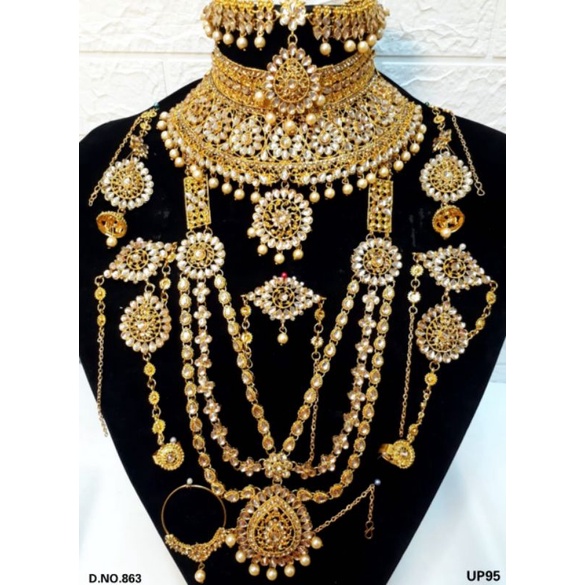 Perhiasan India / bridal set India / aksesoris pengantin / aksesoris bridal / kalung