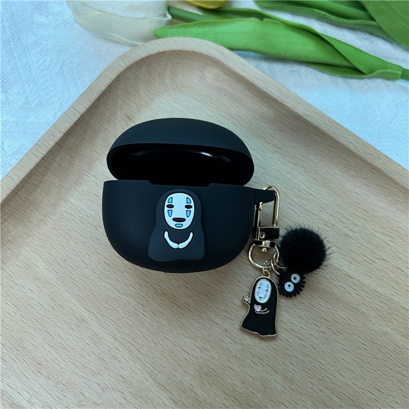 Case Earphone Motif Kartun Dengan Lanyard Gantungan Kunci Untuk QCY T20