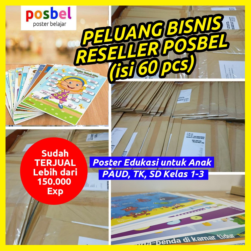 PELUANG BISNIS - PAKET SILVER - PAKET USAHA POSBEL - POSTER BELAJAR EDUKATIF - SOLUSI MAINAN EDUKASI