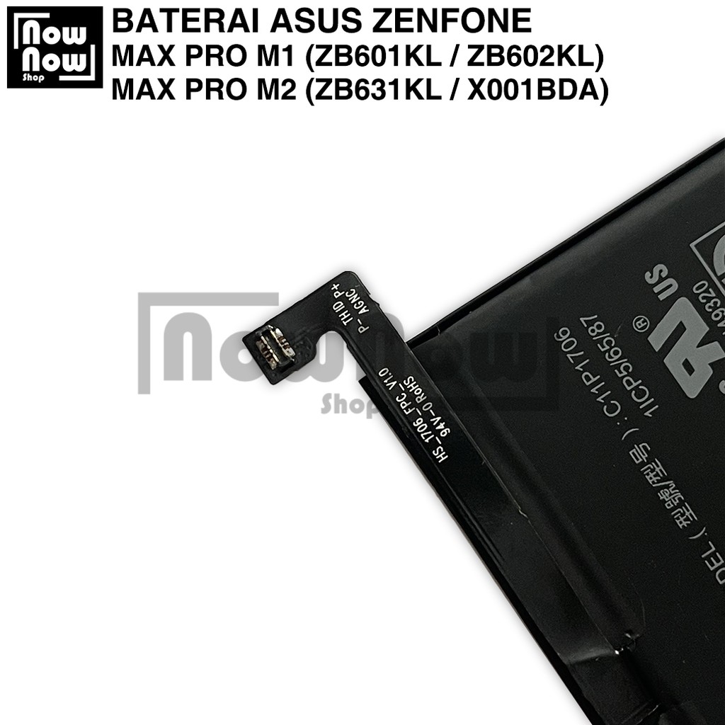 Baterai Asus Zenfone MAX PRO M1 M2 ZB601KL ZB602KL ZB631KL X00TD X00TDA X00TDB C11P1706 Original