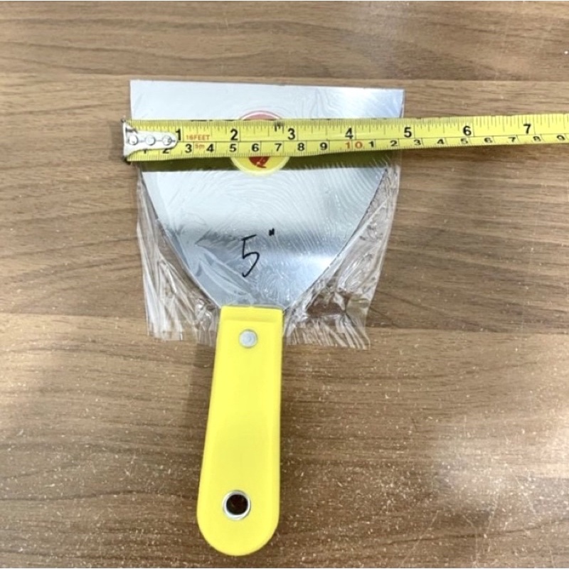 Sekrap kape gagang pvc 5”inci scarp besi plat skrap dempul sekerap 5inci