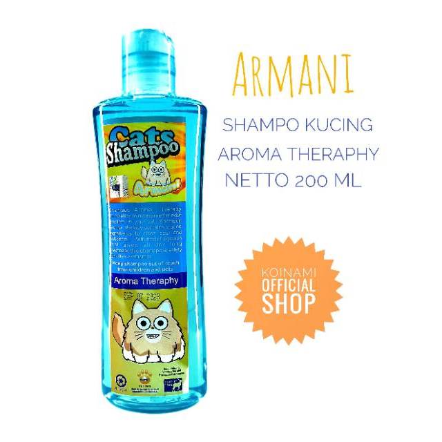 SHAMPO AROMA THERAPY ARMANI 200ml / SHAMPO KUCING / GROOMING KUCING / raid all / pet care