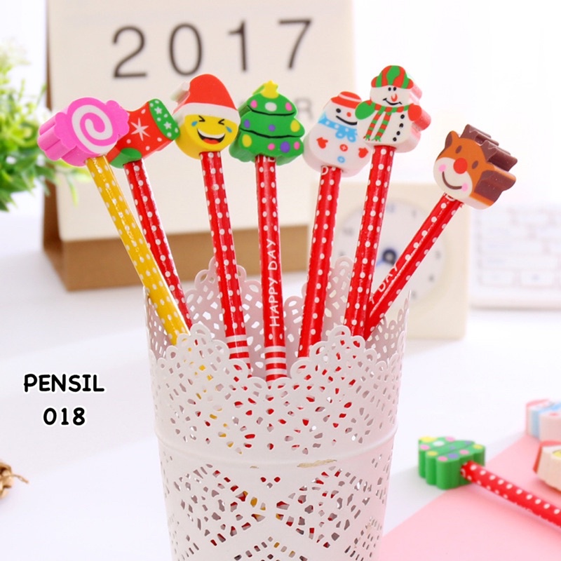 

PENSIL 018 | PENSIL + PENGHAPUS | PENSIL HB EDISI NATAL