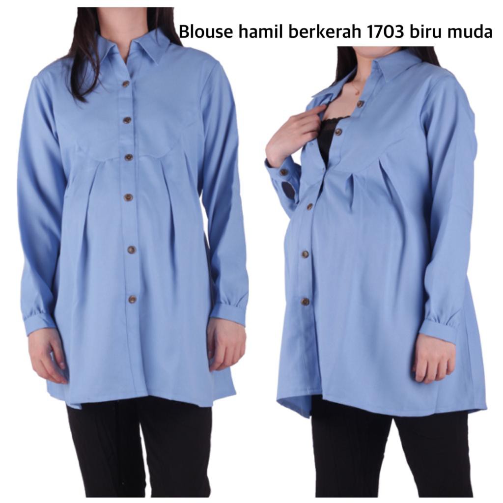 Blouse hamil 1703 Kerja/Menyusui tuliskan warna yg dipilih