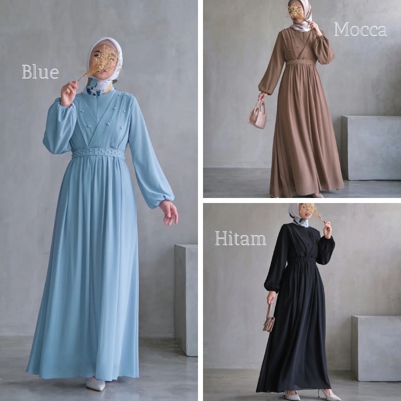 Beautyshirt / Mutiara / Long Dress / Bahan Ceruty Babydoll Premium