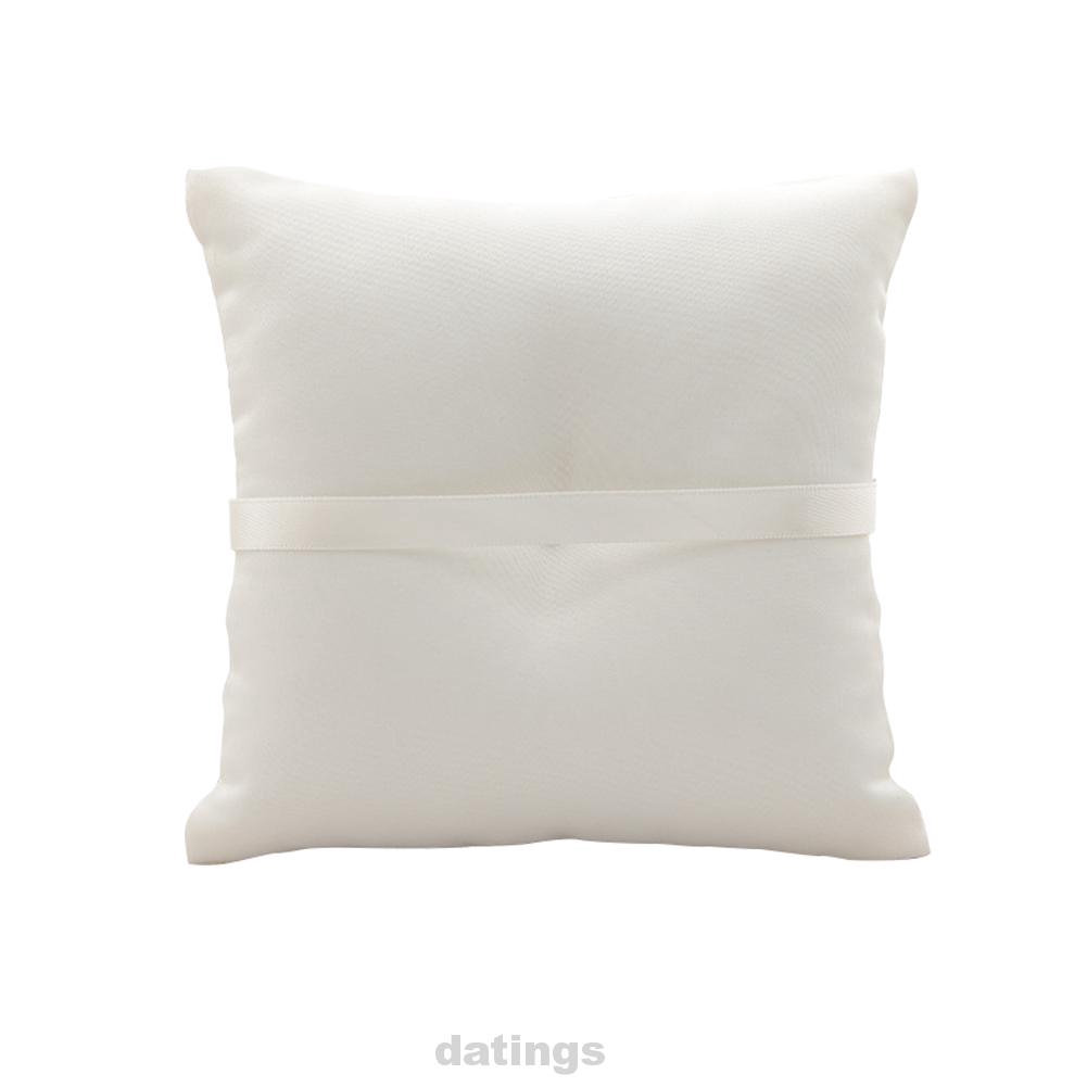 Applique Flower Satin Ribbon Wedding Ceremony Ring Pillow Shopee