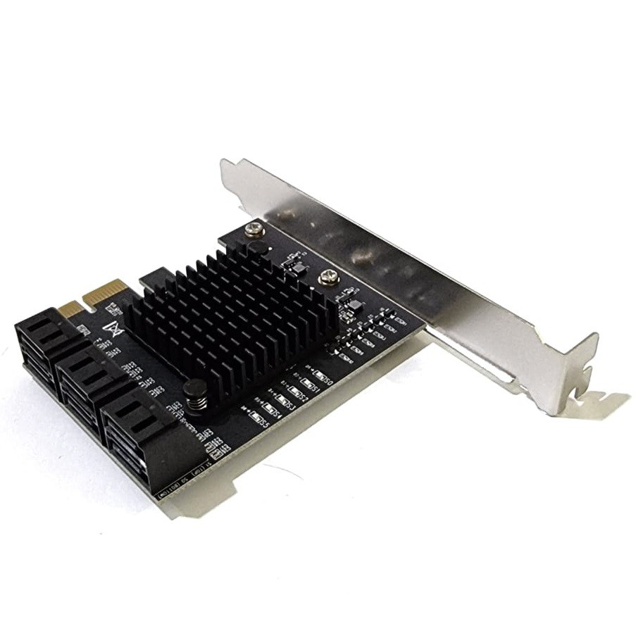 PCIE SATA Card 6 Port Internal SATA3 High Speed PCIE x1 PCI Express