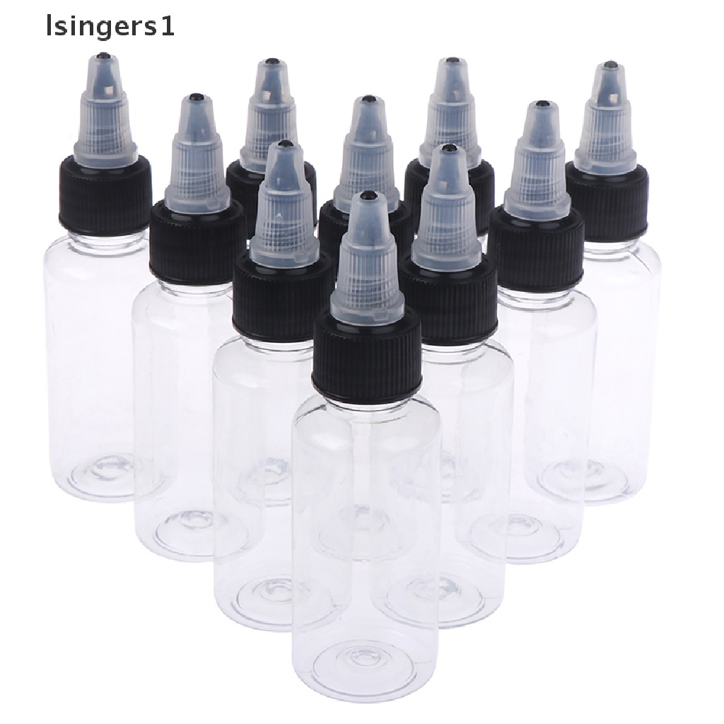 (lsingers1) 10pcs / Set Botol Kosong 30ml Untuk Campur Cat Cair