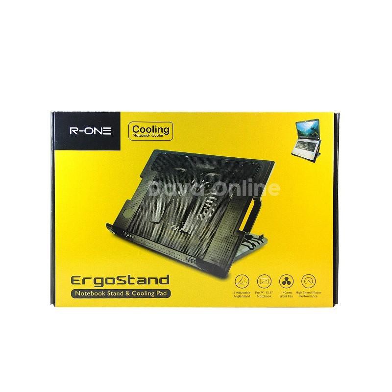 PROMO TERBARU KIPAS PENDINGIN LAPTOP TERBARU LAMPU RGB PORT USB RINGAN-COOLING PAD LAPTOP MERK R-ONE - TEKNO KITA