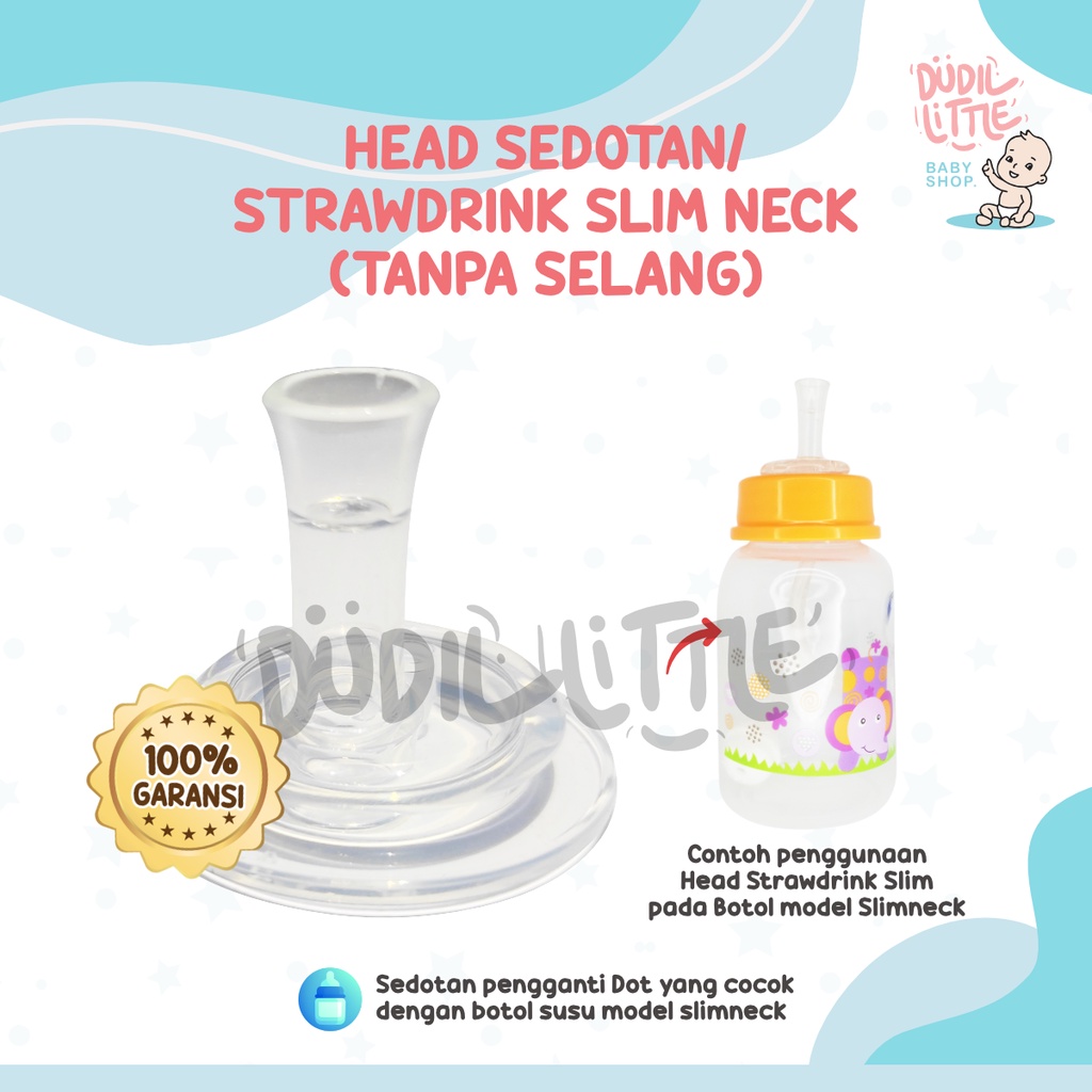 Sedotan Pengganti Dot Nipple Training Model Wide Slim Neck Bahan Silikon BISA COD BERGARANSI