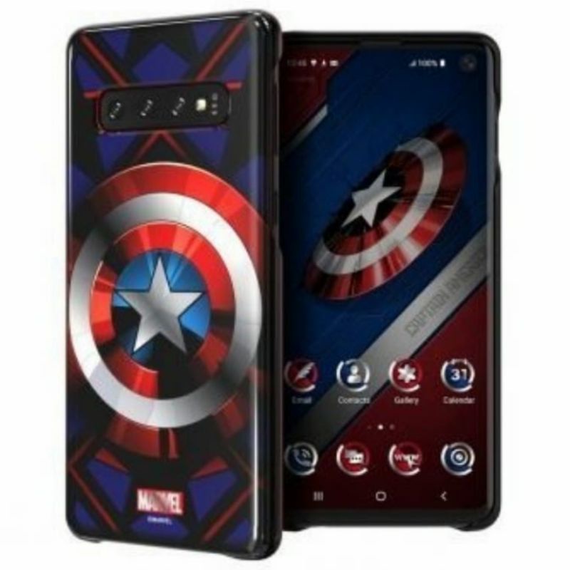 Samsung Galaxy S10 Original Iron Man Spiderman Marvel Smart Cover Casing Case Kesing