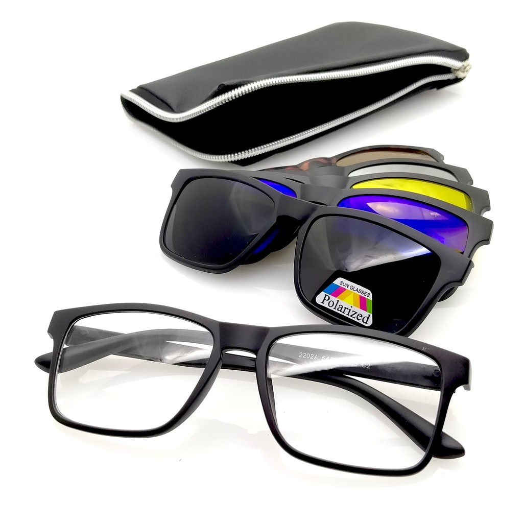 frame kacamata | kacamata minus | pria clip on polarized 2202