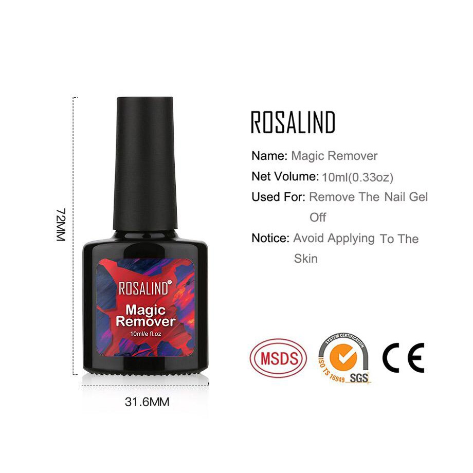 ~AB~ Rosalind Magic Remover Penghapus Nail Gel / Kutek / Cat Kuku