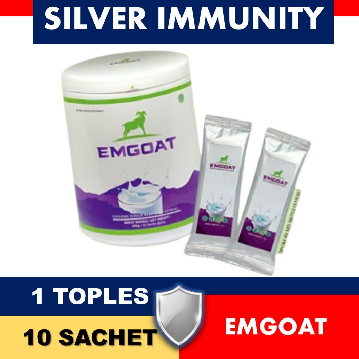 SUSU KAMBING EMGOAT - ORIGINAL - 1 POT ISI 10 SACHET - AMAN UNTUK DIABETES