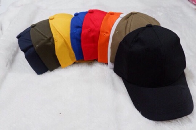 TERMURAH Topi baseball polos bahan cotton  twill ring pola cagak