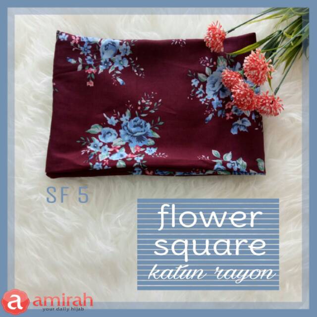 FLOWER SQUARE katun rayon