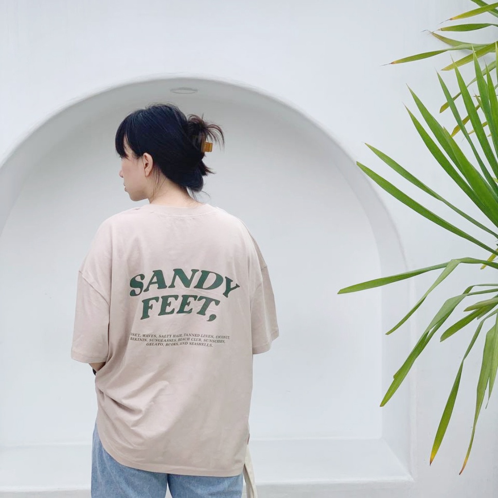 N&amp;A - MENTALLY ON THE BEACH OVERSIZED T-SHIRT - oversized t shirt / pakaian wanita / kaos