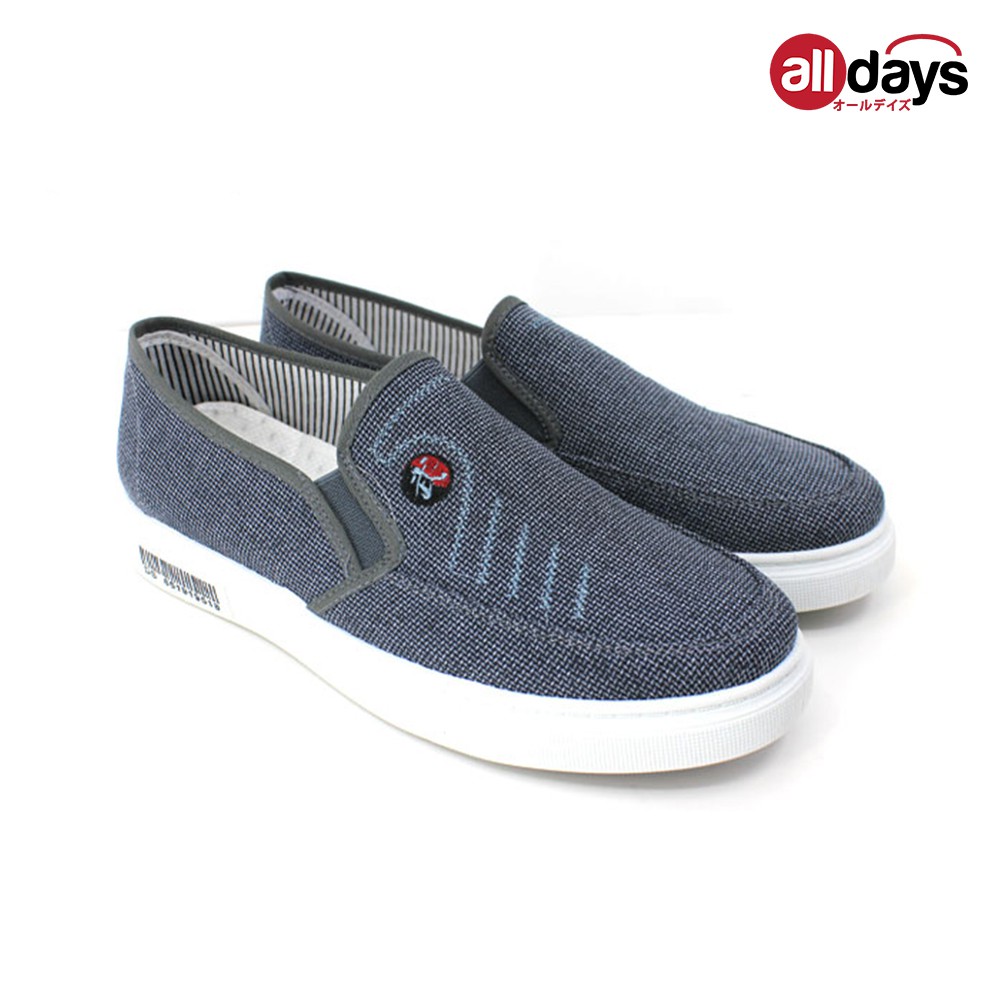 Faster Sepatu Sneakers Slip On Pria / Sepatu Kanvas Import Pria 1071 Size 39-43