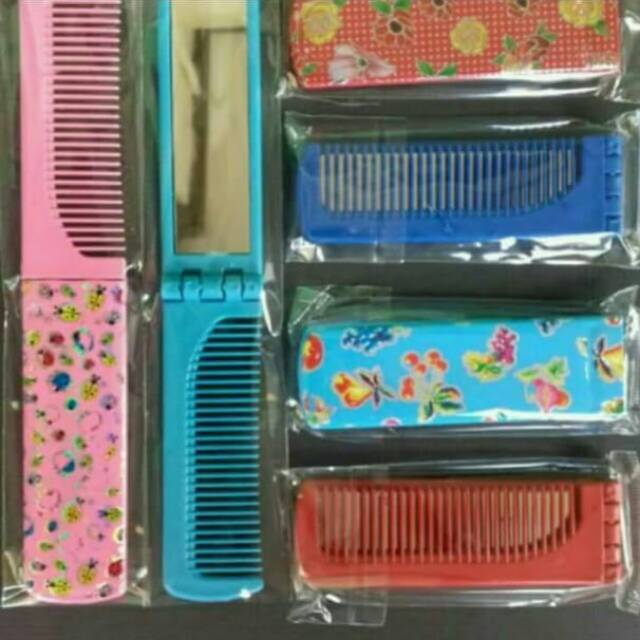 Sisir kaca lipat souvenir