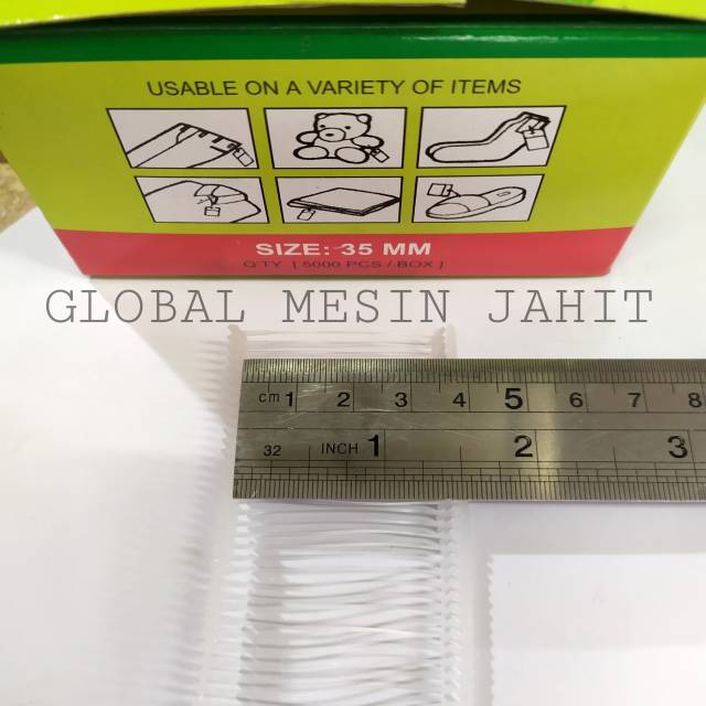 1 Tag Pin Anak tembak Kualitas Bagus ukuran 15 / 25 / 35 mm Hang Tag Top Pin Original GBL-6