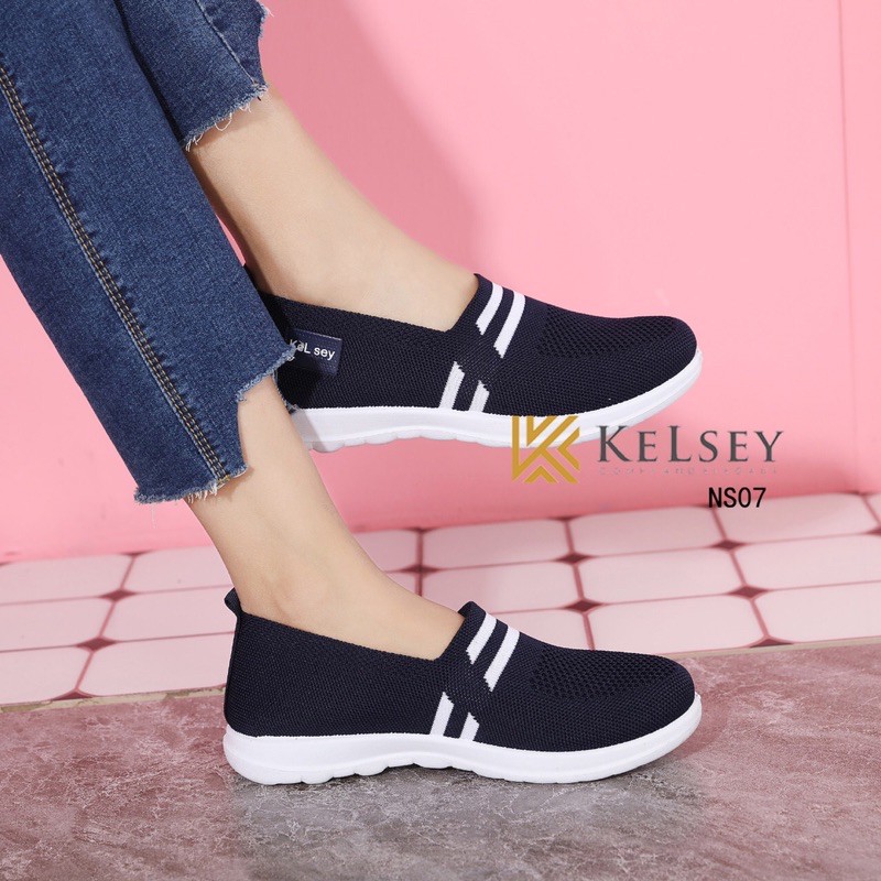 (GRATIS ALAS KAKI) NICOLE SEPATU #NS07 SNEAKERS WANITA KELSEY SEPATU FLYKNIT WANITA NYLON SNEAKERS CASUAL IMPORT