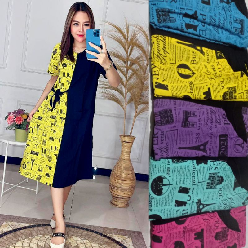 DASTER ANDIN KORAN DASTER TERBARU MOTIF KEKINIAN LD.110CM DASTER VIRAL DASTER RESLETING DEPAN BUSUI