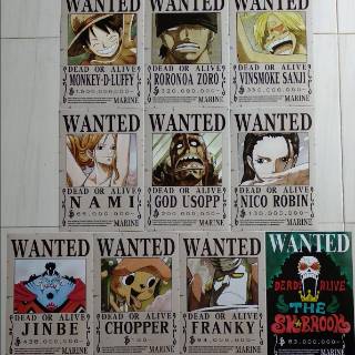 Terbaru !!! Poster Bounty Mugiwara Pirate Anime One Piece
