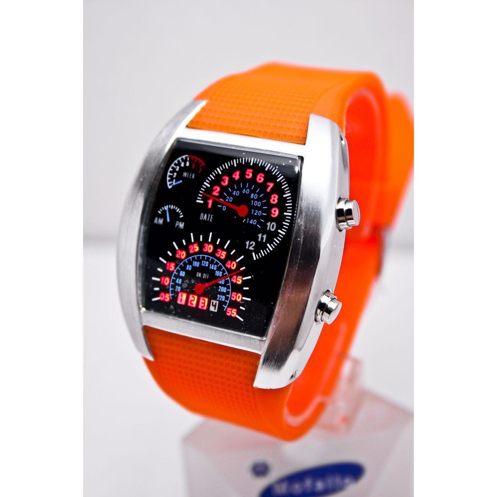 JAM TANGAN ORIGINAL LED SPEEDOMETER TVG