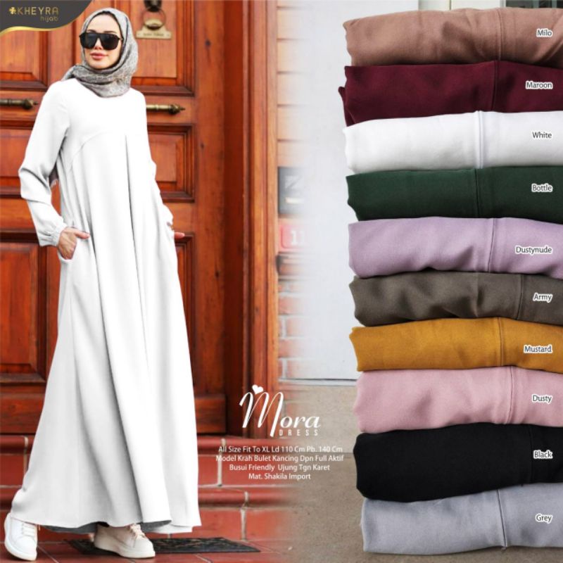 MORA DRESS SHAKILA PREMIUM POLOS BY KHEYRA