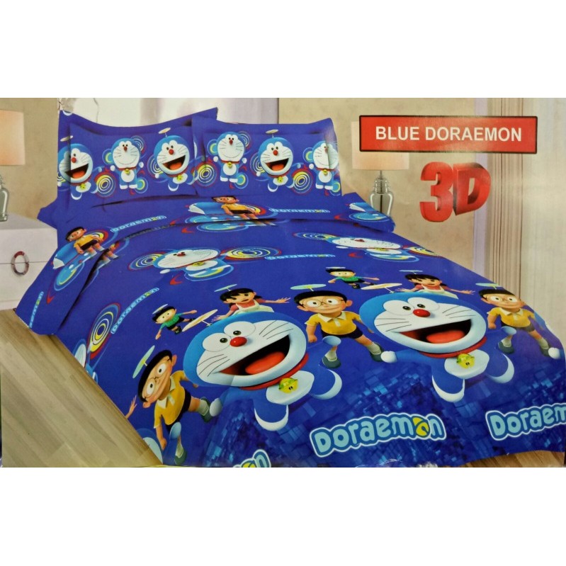 SPREI BONITA KING 180 X 200 BLUE DORAEMON / SEPRAI