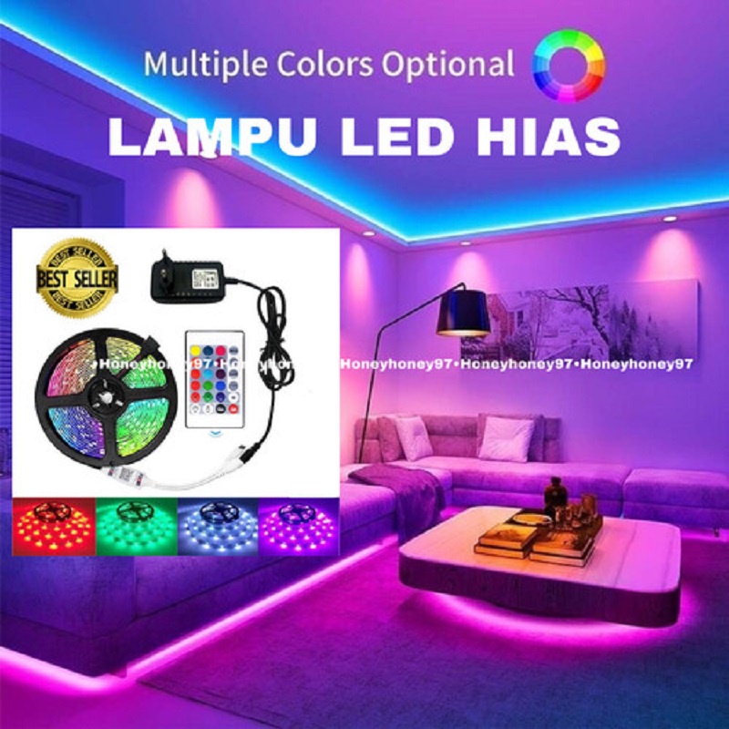 MUXINDO LED STRIP 5M RGB 2835 Lampu Hias Rumah,Taman,Lampu Natal DLL