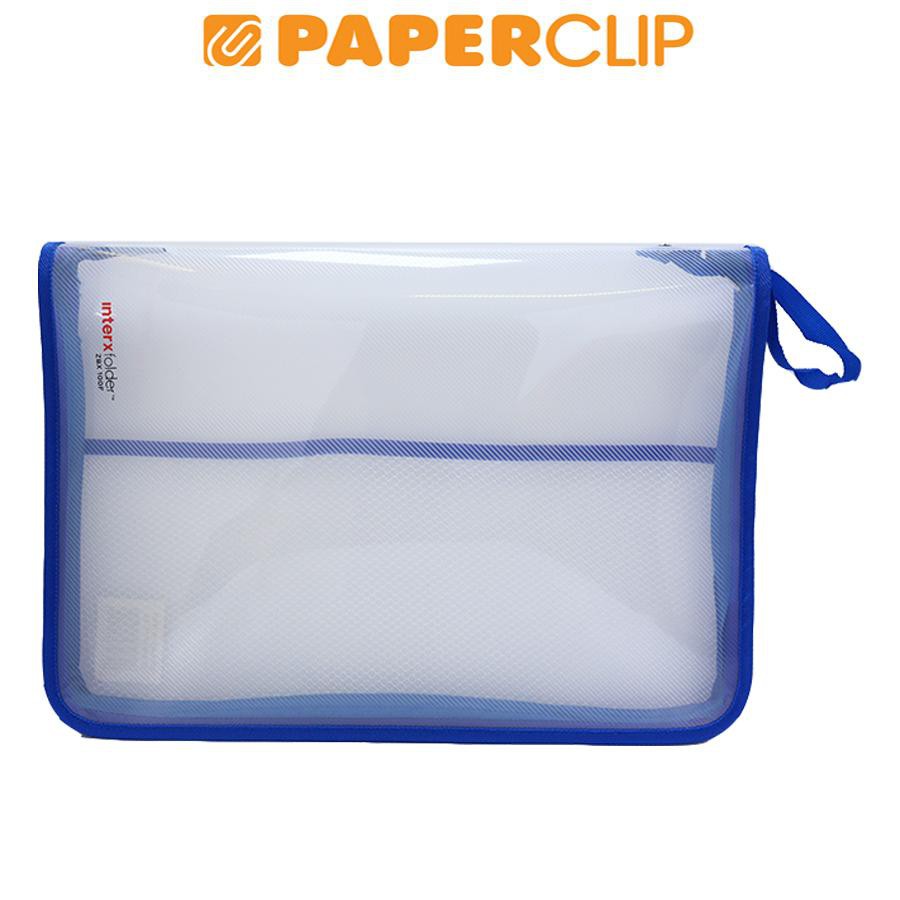 

ZIPPER BAG INTER X FLORA ZBX100F FC BLUE