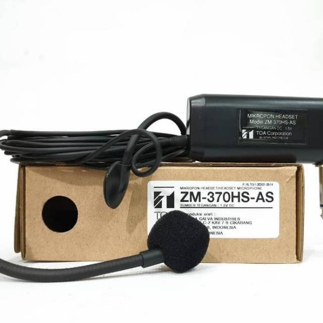 Mic Microphone Headset / Bando TOA ZM-370HS-AS ZM 370HS AS Original TERBAIK