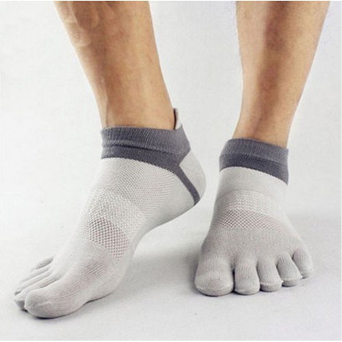 Kaos Kaki Lima Jari Unisex - OMHAXBGY Gray