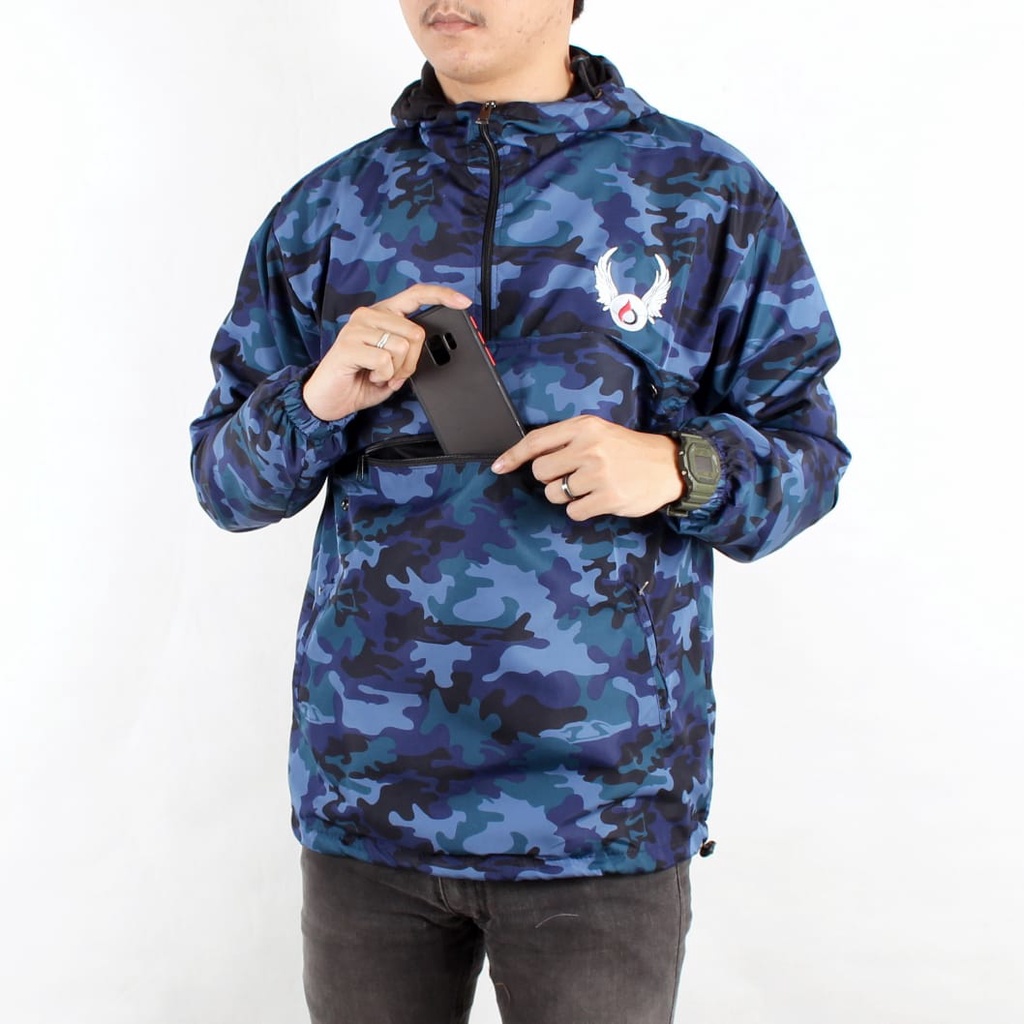 Bisa COD  Cagoule Loreng - Jaket pria Motif loreng - jaket pria murah harga grosir