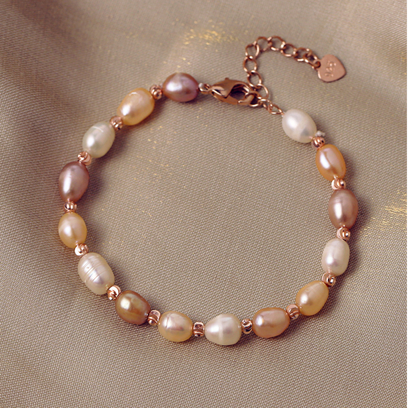 Natural Freshwater Baroque Pearl Bracelets &amp; Bangles For Women Jewelry Gift