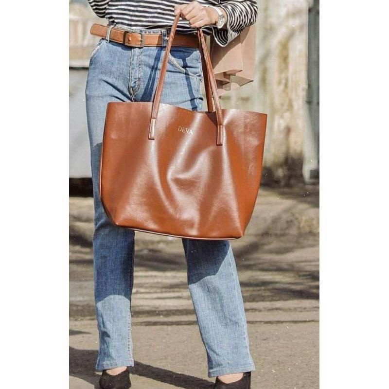 alesha button tote bag