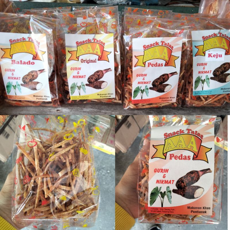 

Snack Talas AAA / Makanan Khas Pontianak / Stick Talas Khas Pontianak / Stik Talas A Tiga / Talas Tiga A / Stick Talas / Stik Talas / Oleh Oleh Khas Pontianak